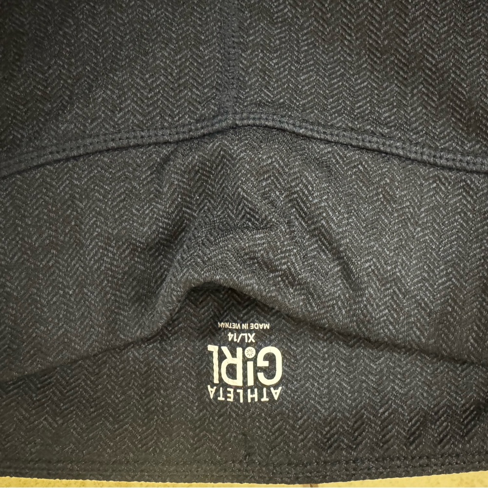 Athleta girls herringbone Leggings with Side Zip Details - Picture 2 of 5